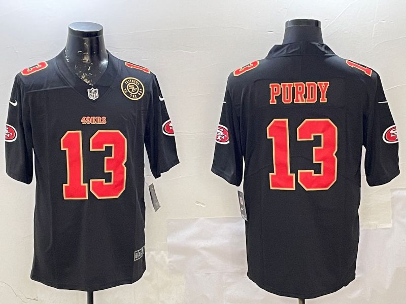 Men San Francisco 49ers #13 Purdy Black gold Fashion 2025 Nike Limited NFL Jersey style 4